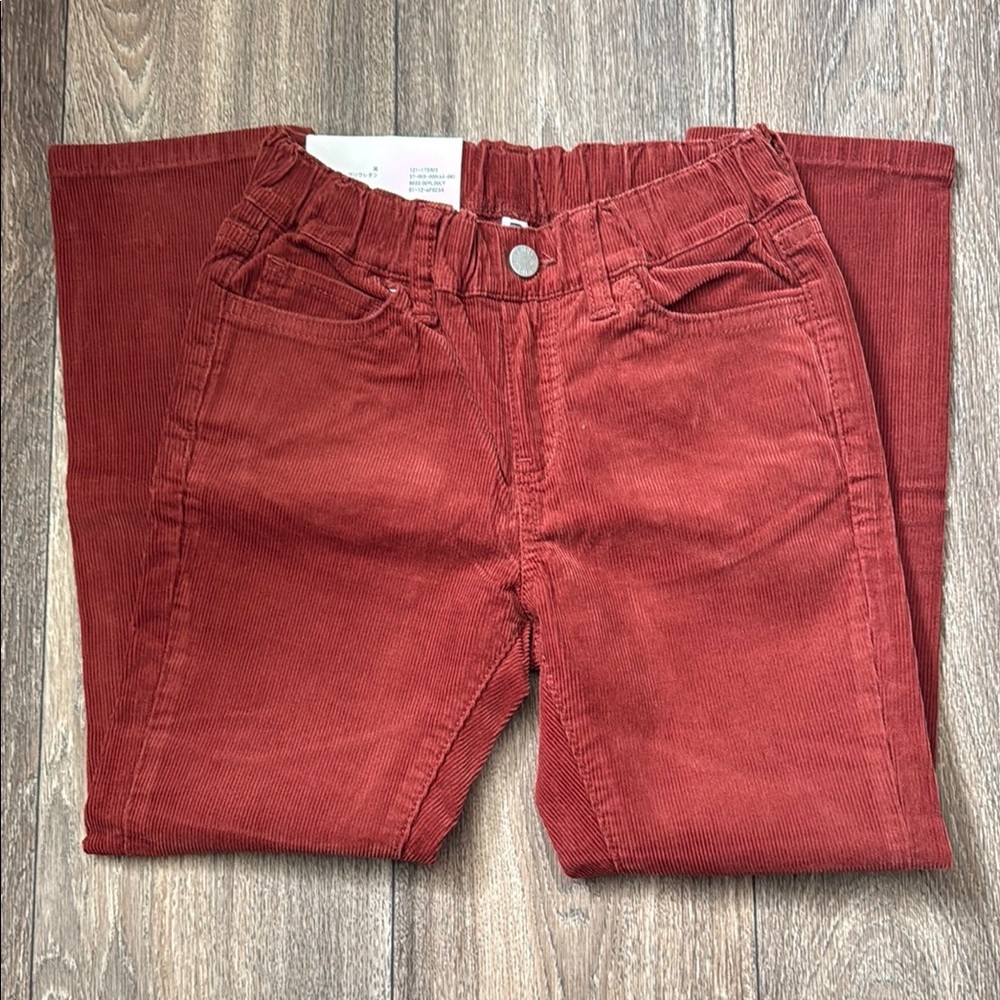 Uniqlo Red Casual Straight-Cut Bottoms